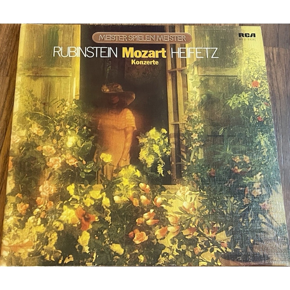 RCA Red Seal Mozart Concertos Rubinstein Heifetz Vinyl LP 1977 Germany Import NM